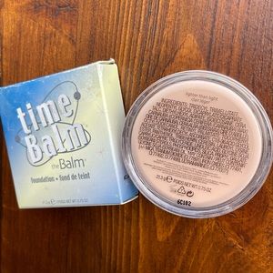 theBalm Cosmetics TimeBalm Foundation *swatched once* shade Light Medium